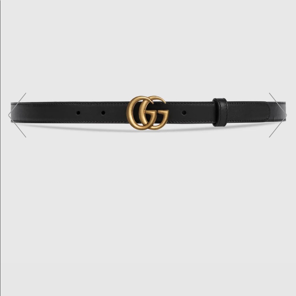 Authentic thin gucci belt